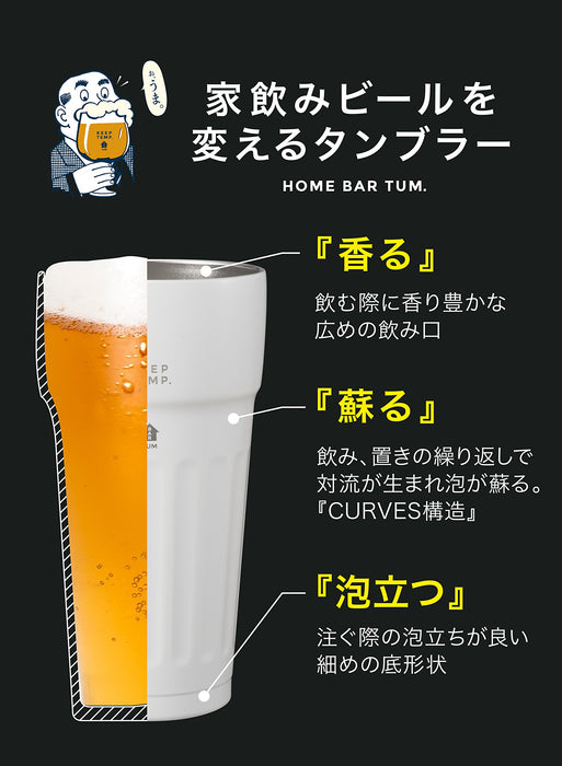 Stainless Steel Beer Glass Vacuum Insulated Tumbler - Cb Japan