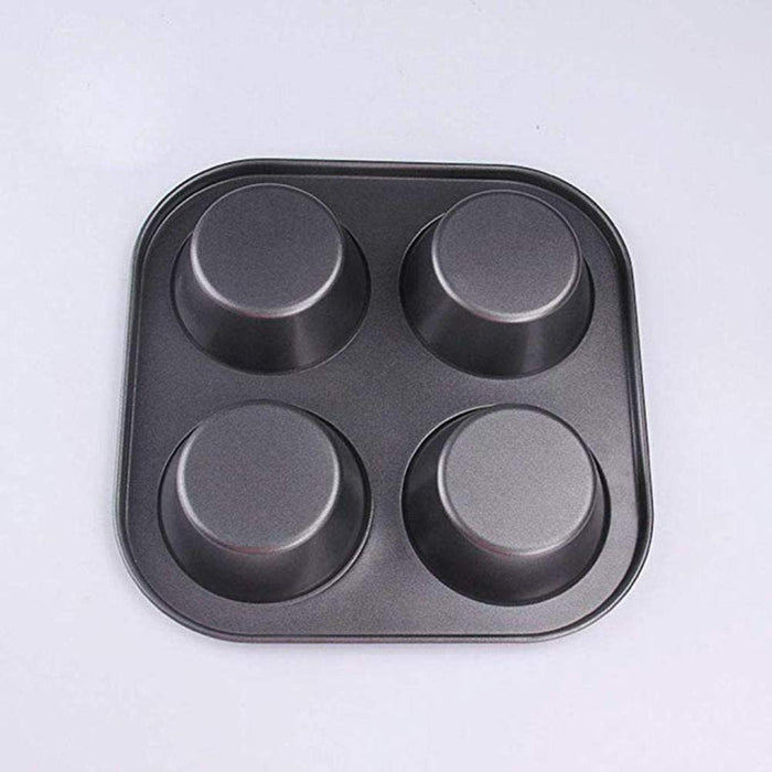 Cz-Ing 4-Cavity Non-Stick Muffin Pan | Carbon Steel Baking Mold Tray | Japan