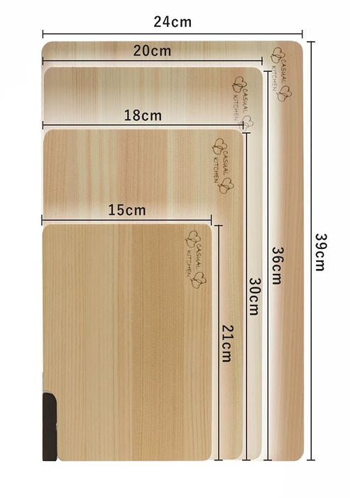 Daiwa Industry 36 公分扁柏木切菜板架 - 日本製造，可用洗碗機清洗，防黴