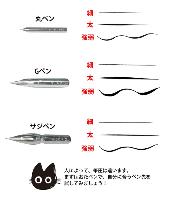 Deleter Japan Pen Set Trial - Premium Writing Tools for Artists