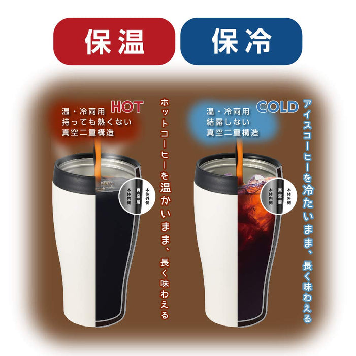 Doshisha 360Ml Vacuum Insulated Tumbler Mug with Lid - Japan Black-Kiichin - The #1 Place for Japanese Goods in Your Hand!