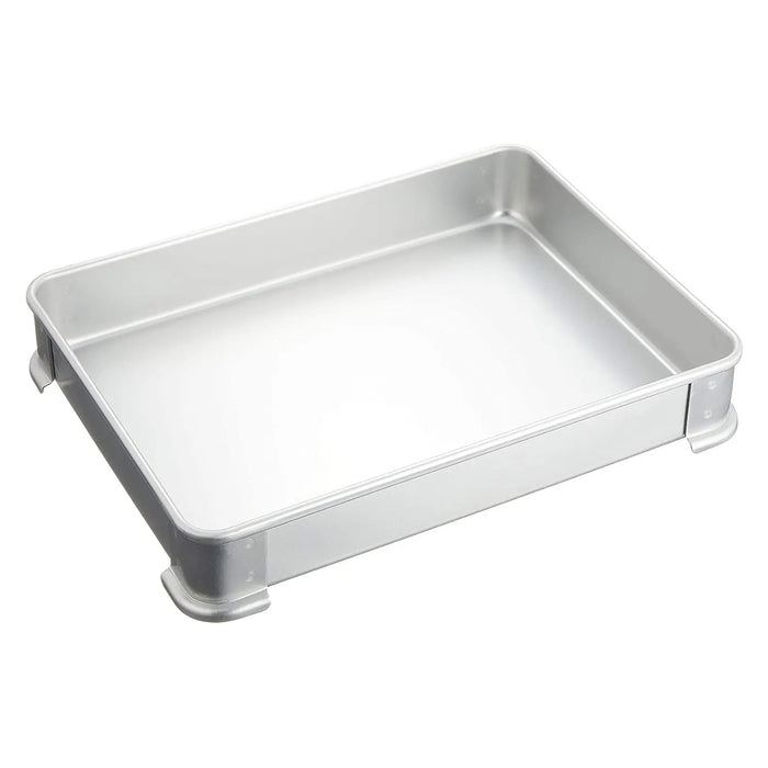 Ebm Stackable Tray for Gyoza and Soba Noodles - Anodized Aluminium, 300x220x50mm