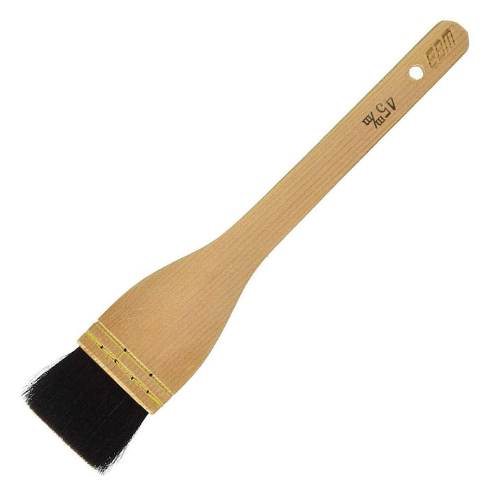 Premium 45mm Black Goat Hair Cooking Brush by Ebm