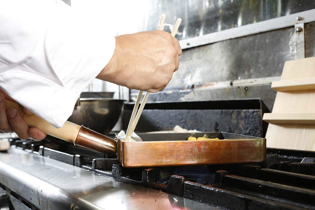 Ebm Copper Tamagoyaki Kanto 21cm (Fluorine Resin)-Kiichin - The #1 Place for Japanese Goods in Your Hand!