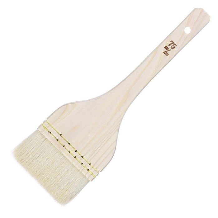 Premium 75mm Ebm Goat Hair Glazing Brush for Superior Results