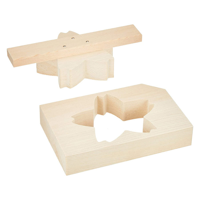 Ebm Hinoki Cypress Wooden Rice Mold - Authentic Japanese Rice Mold for Perfectly Shaped Rice