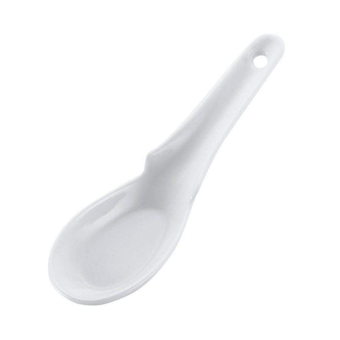 Ebm Japan Porcelain Renge Soup Spoon - Convenient 15.8Cm Hooked Handle