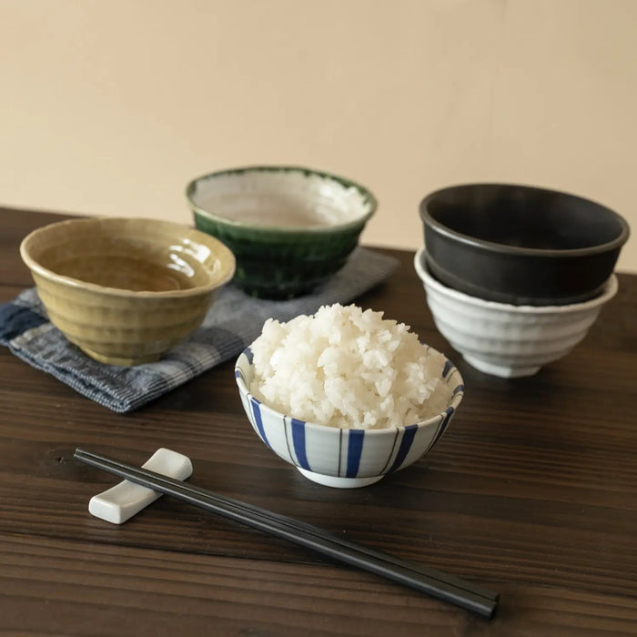 Ebm Porcelain Tempered Rice Bowl Rokubei 12Cm - Premium Quality Rice Bowl