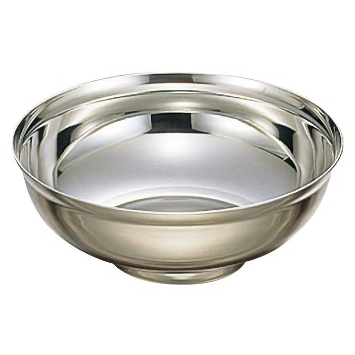 Stainless Steel Naengmyeon Bowl by Ebm - 203mm Step Design