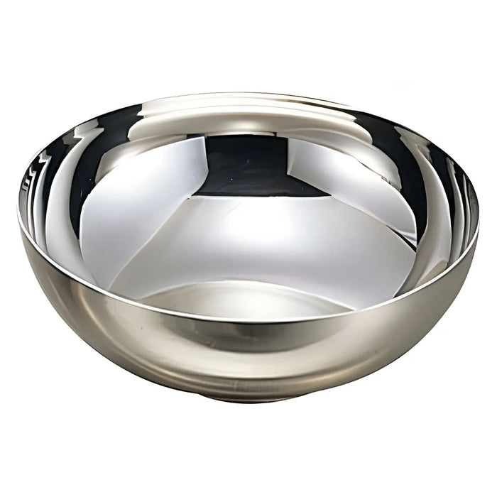 Ebm Stainless Steel Korean Food Soup Bowl - 135x52mm, Made in Japan