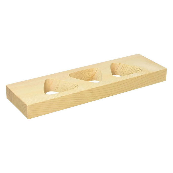 Authentic Japanese Ebematsu Wooden Onigiri Mold - 3-Hole Design