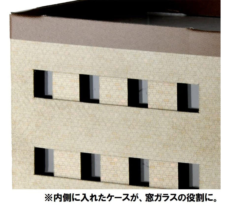 Eco-Lake Paper Structure Diorama Supplies for C02 Studio Apartment Fashion Building by Tomytec Japan