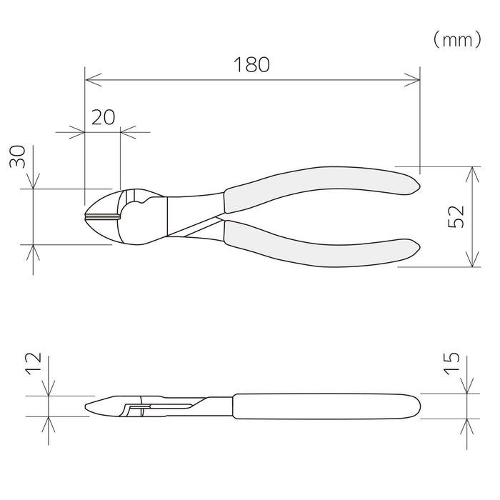 Engineer NK-47 180mm 双刃圆形电工铁钳