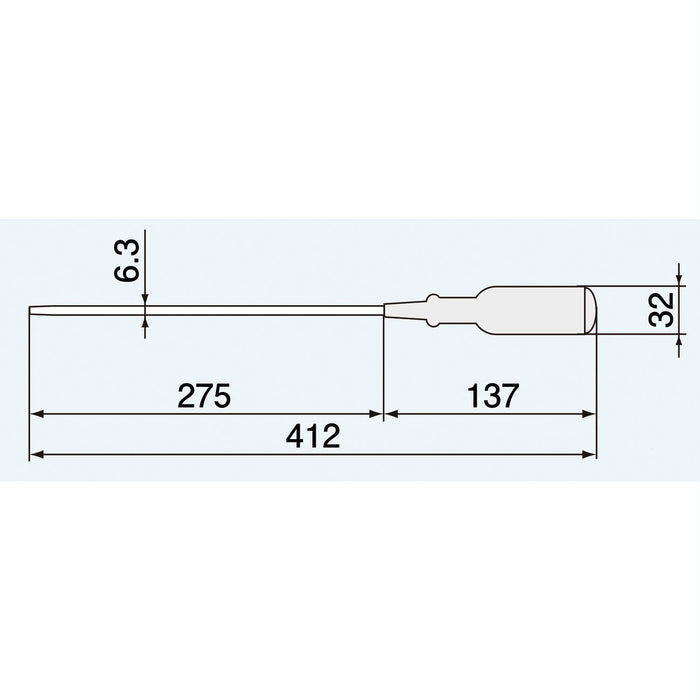 工程师长握把发球杆 +2 Dg-14 275 毫米