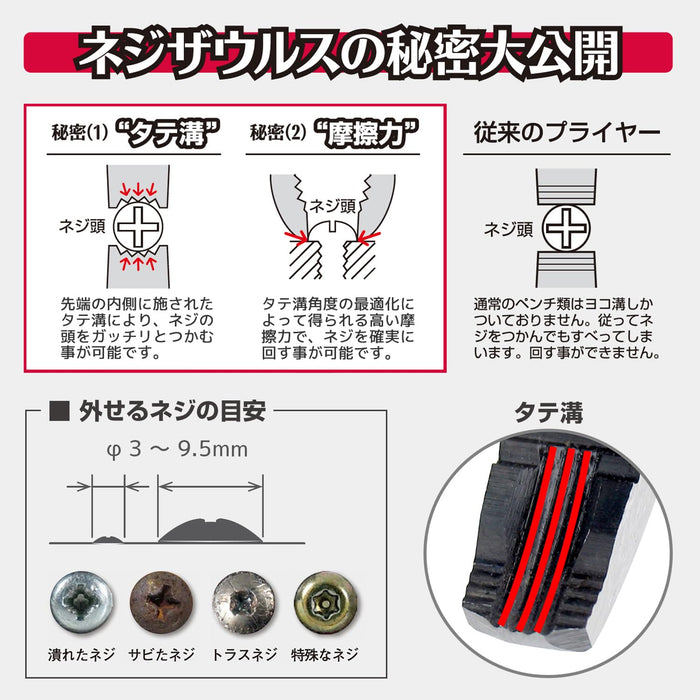 Engineer Nejisaurus Se PZ-22 螺絲 Φ3-11mm 鞣製/壓碎/生鏽