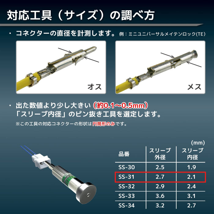 Engineer Pin Removal Tool Φ2.7Mm Ss-31