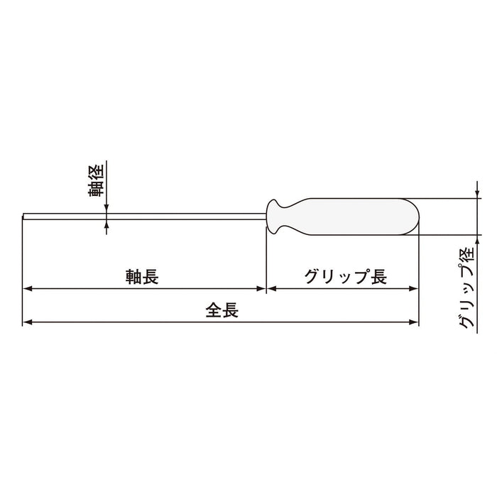 工程师 DH-40 六角螺丝刀 4.0 毫米