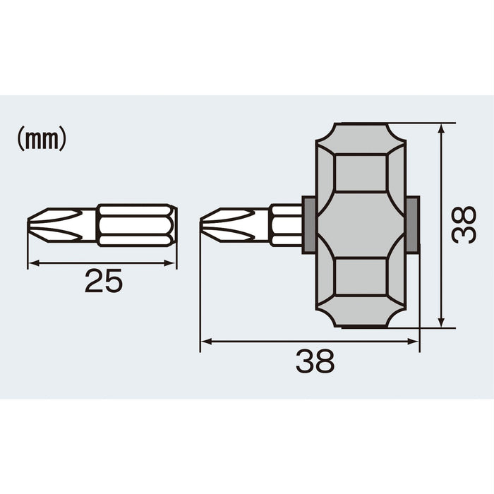 工程师 Petit Ratchet Dr-54 Stubby 棘轮扳手 2 号