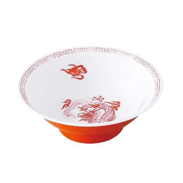 Entec Japan Zuishou Melamine Red Dragon Ramen Noodle Bowl - 940ml Authentic Asian Dining Experience