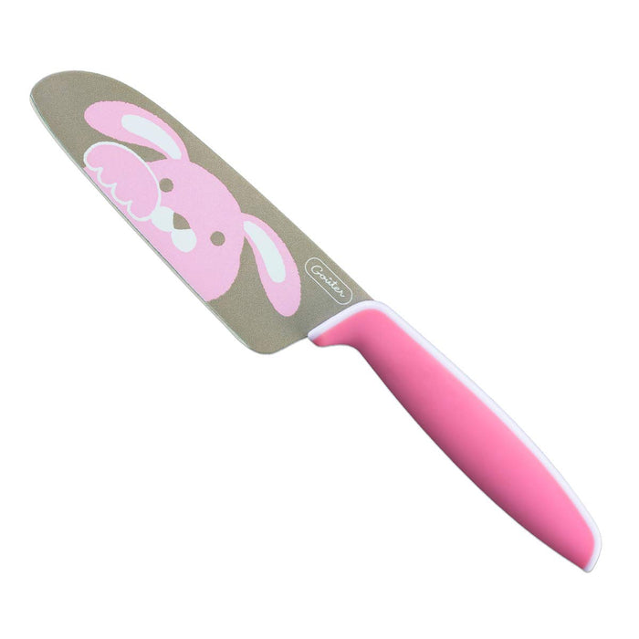 Fuji Cutlery Kids Double-Edged Knife - Pink Rabbit Japanese Steel 235mm