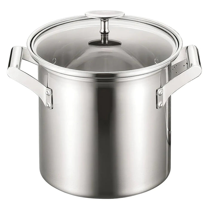 Fujinos Elec Master Pro Aluminum Clad 3-Layer Steel Pasta Pot