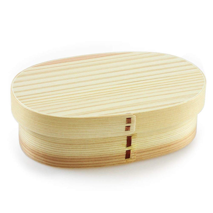 Eemon Of The Festival Medium Oval Bento Box | Authentic Japanese Finish | Fujishiro Kogei Magewappa