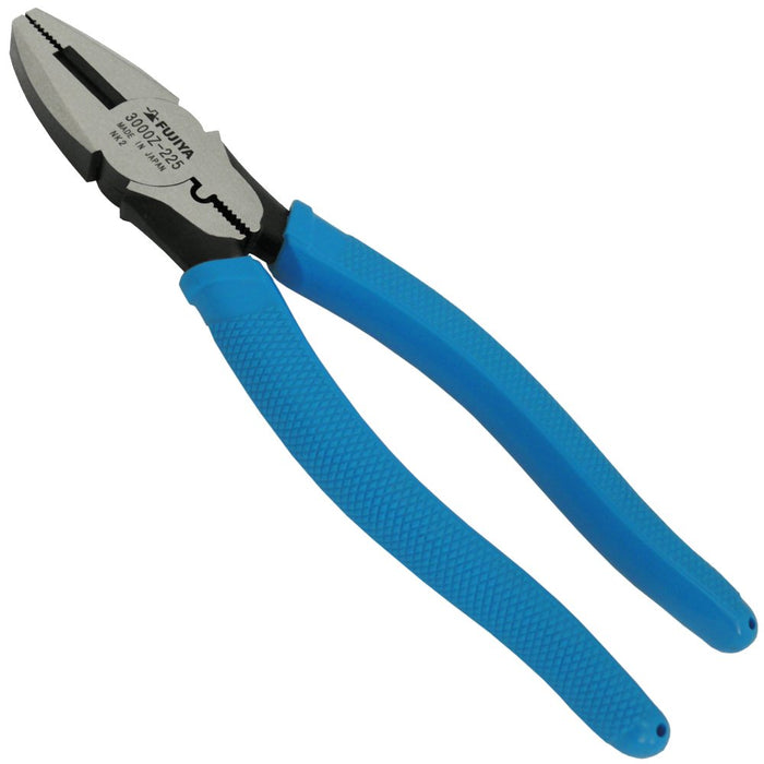 Fujiya 3000Z-225 Power Pliers Cut Ф2Mm Piano Wire Blue