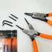 Fujiya Fos-185 Orange Snap Ring Pliers 10-40mm Φ2.0mm 185mm-Kiichin - The #1 Place for Japanese Goods in Your Hand!