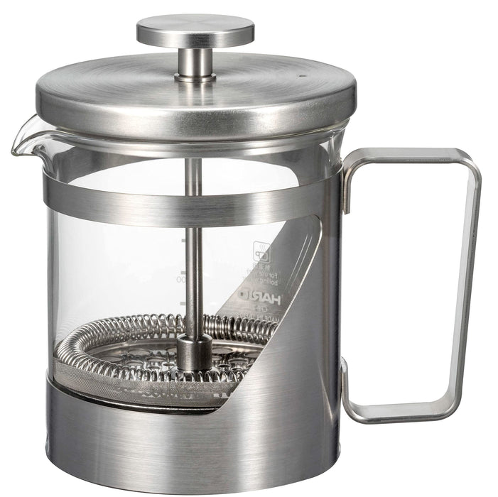 Hario 300ml Heat Resistant Coffee Press Stainless Steel THSV-2-HSV Hairline Silver