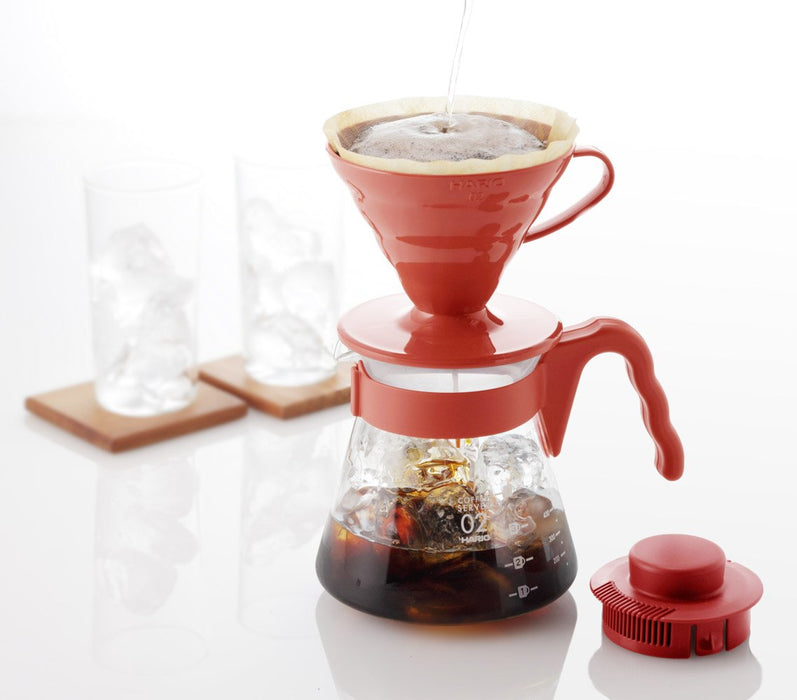 Hario V60 02 Coffee Drip Set 1-4 Cups Red VCSD-02R