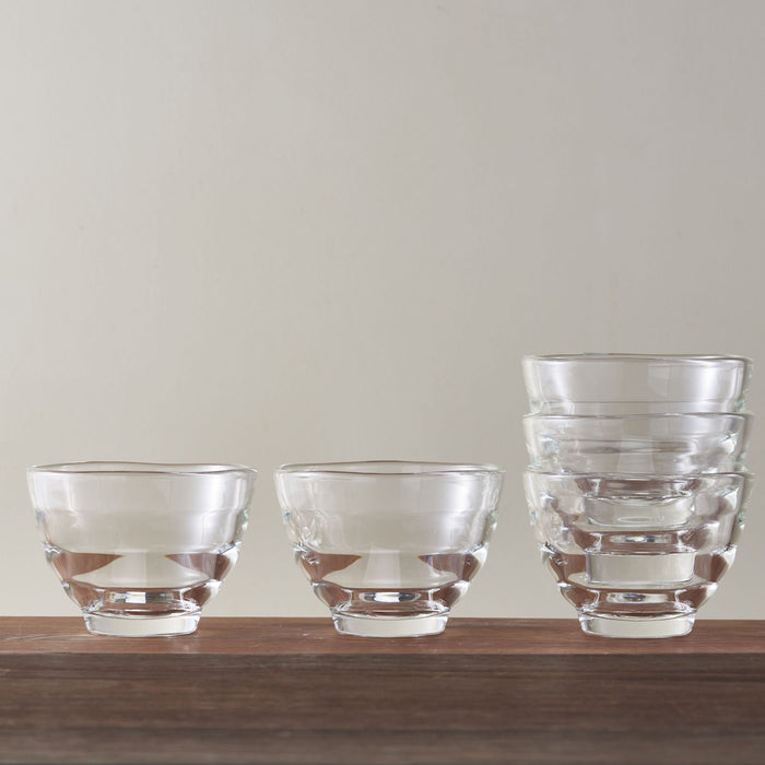 Hario Japan Glass Cup Set 5 - 170ml, Safe for Microwave/Oven/Dishwasher