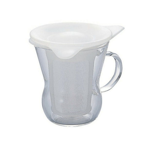 Hario Glass Mug with Infuser 200ml - White