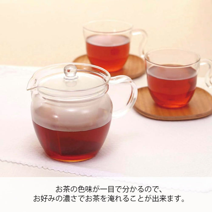 Hario Heat-Resistant Glass Teapot Tea/Jujube 2P 360ml CHRN-2N