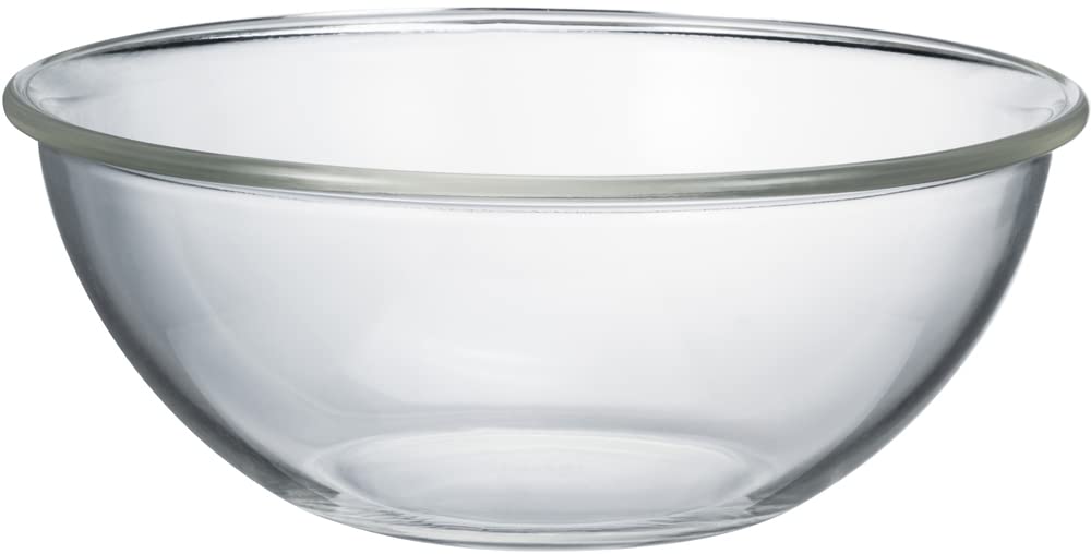 Hario Japan 2500Ml Buono Kitchen Mxpa-250-Bk Clear Heat Resistant Glass Shallow Bowl