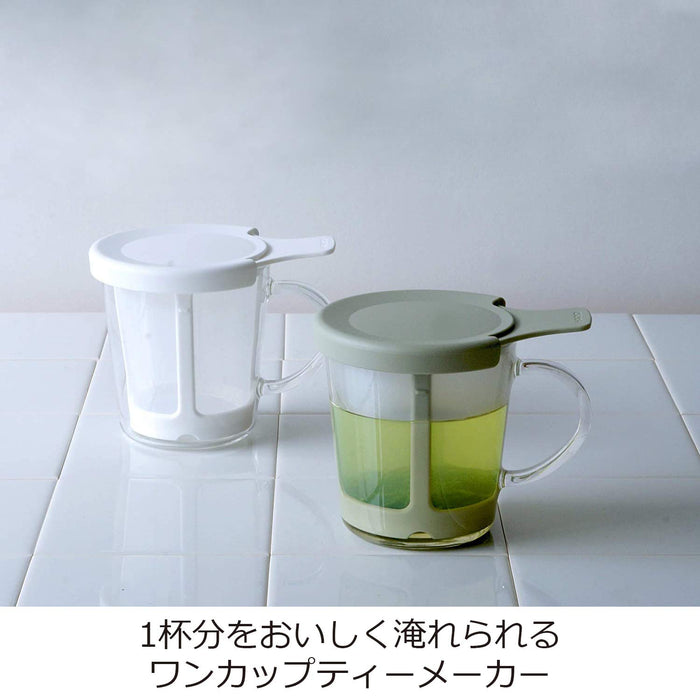 Hario One Cup Tea Maker 170ml White Oct-1-W