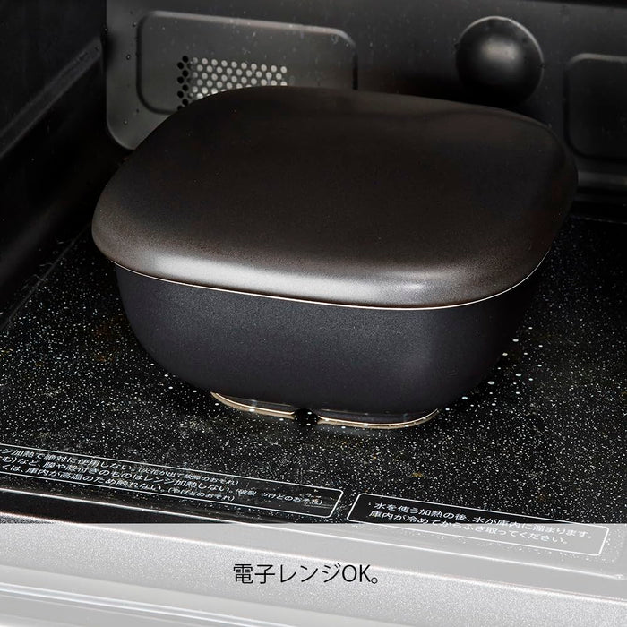 Hario Rice Pot 2C Black Microwave Safe Japan Go-2B