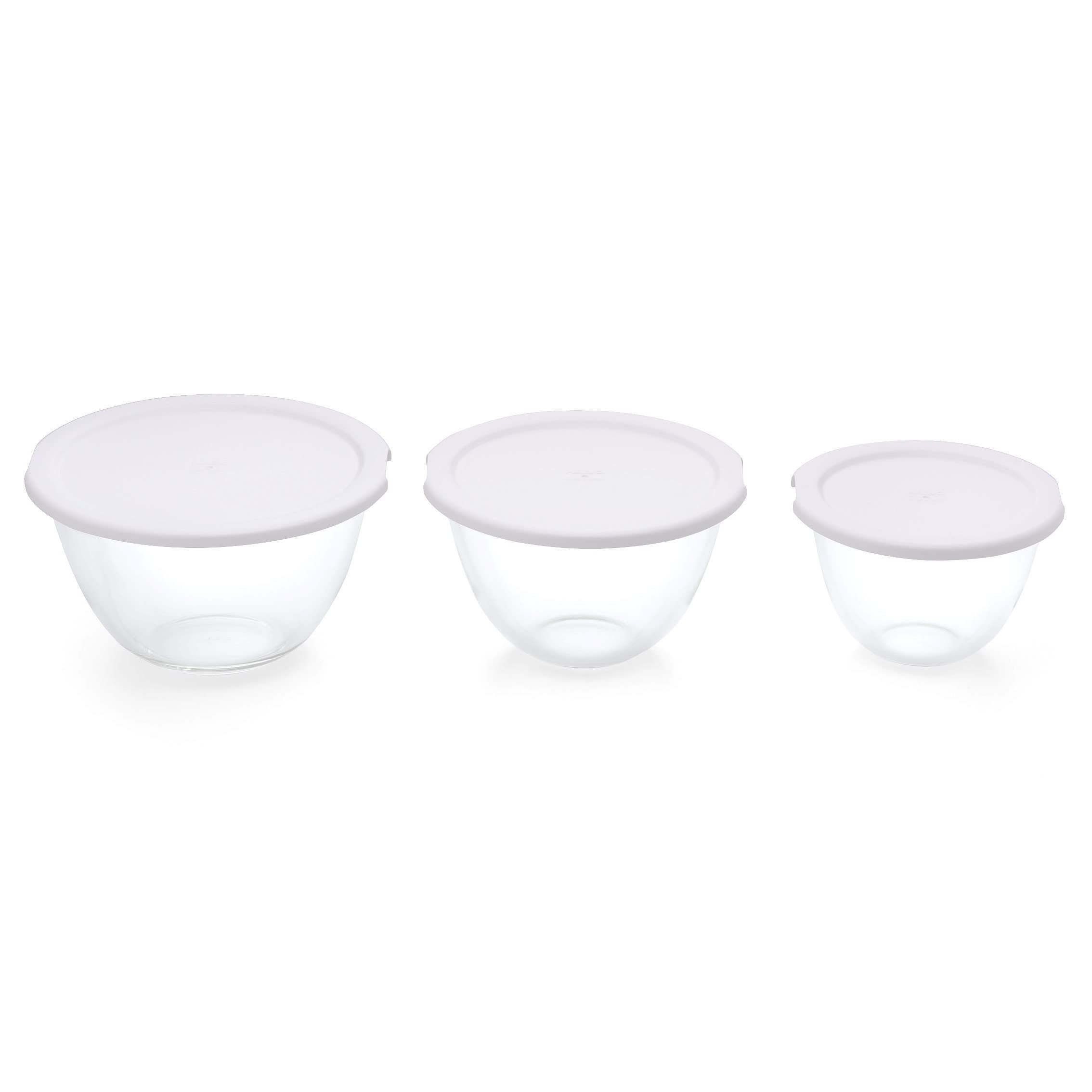 Hario Heat Resistant Glass Bowls with Lid Kitchenware