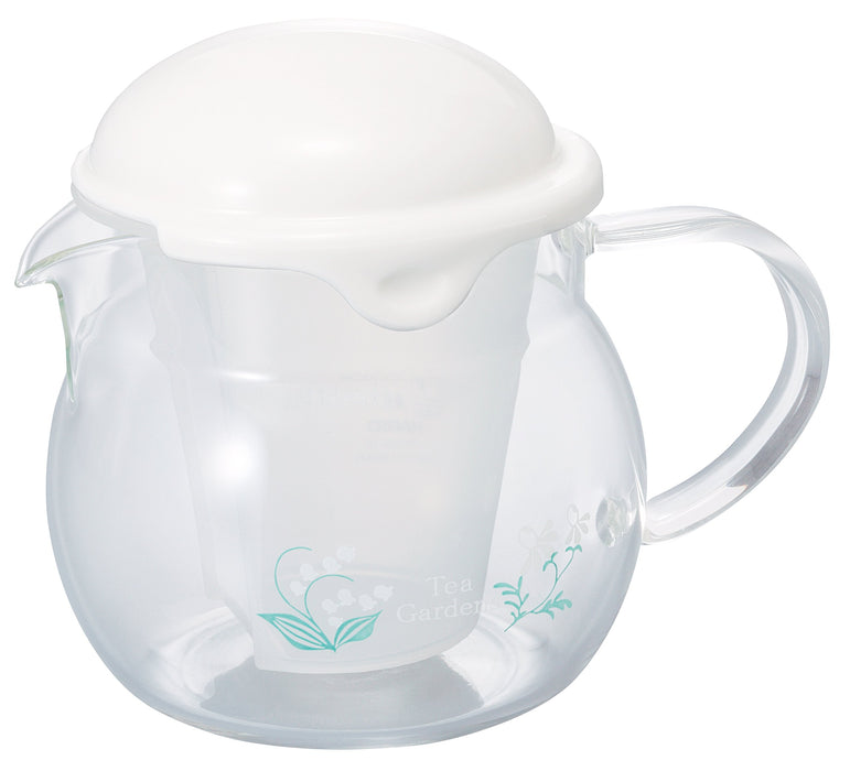 Hario Kirara 360Ml White Tea Pot - Authentic Japanese Craftsmanship