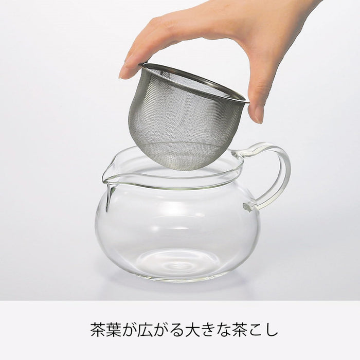 Hario CHJMN-30T Heat Resistant Tea Pot 300ml Round Glass