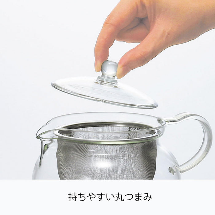 Hario CHJMN-30T Heat Resistant Tea Pot 300ml Round Glass