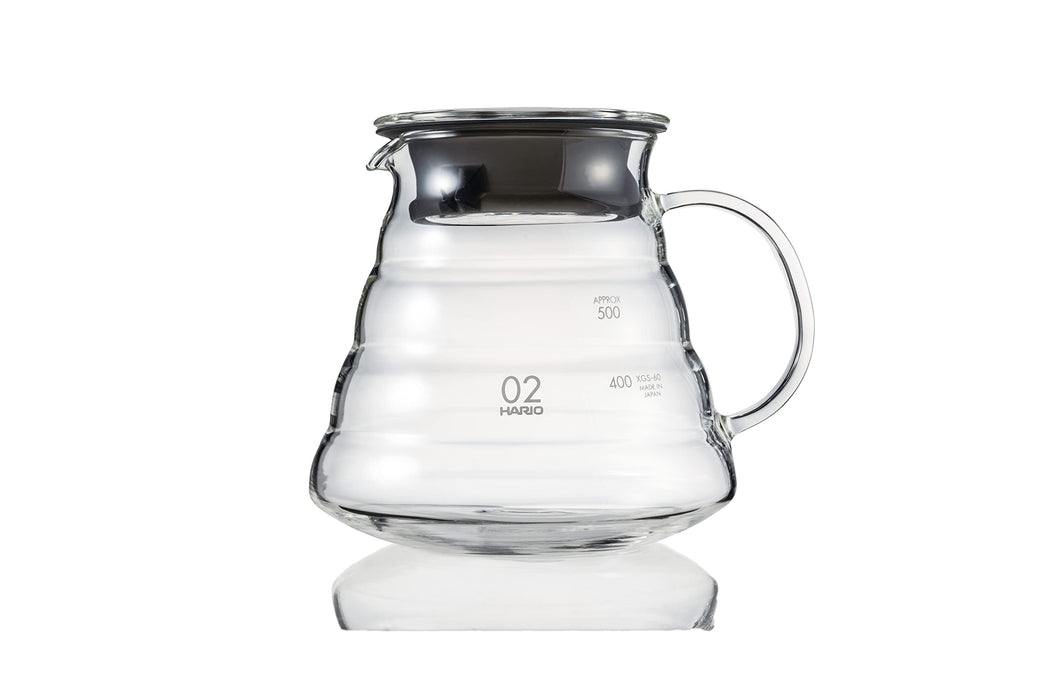 Hario V60 玻璃餐具 600 毫升 2-5 杯，可用於微波爐 XGSR-60-TB