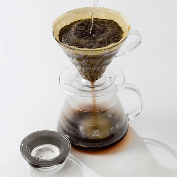 Hario V60 玻璃咖啡杯帶蓋和手柄 - XGS-36TB（360 毫升）