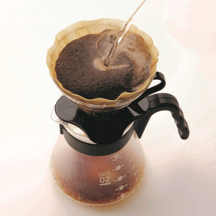 Hario V60 VDG-02B 玻璃滴头 1-4 杯 日本 黑色