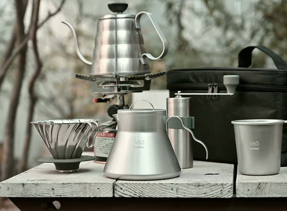 Hario V60 O-Vdm-02-Hsv Metal Dripper 1-4 Cups Silver Japan