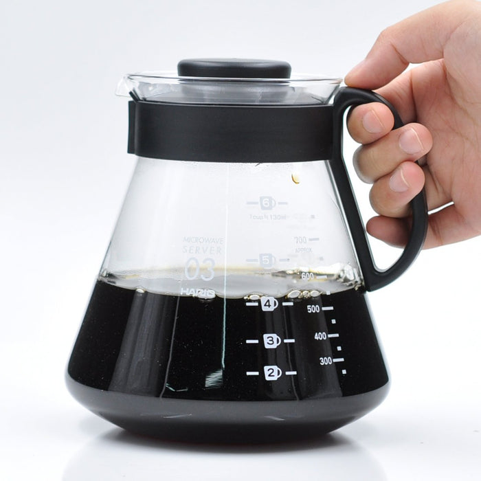 Hario V60 系列服务器 800 毫升黑色 - 正宗日本工艺