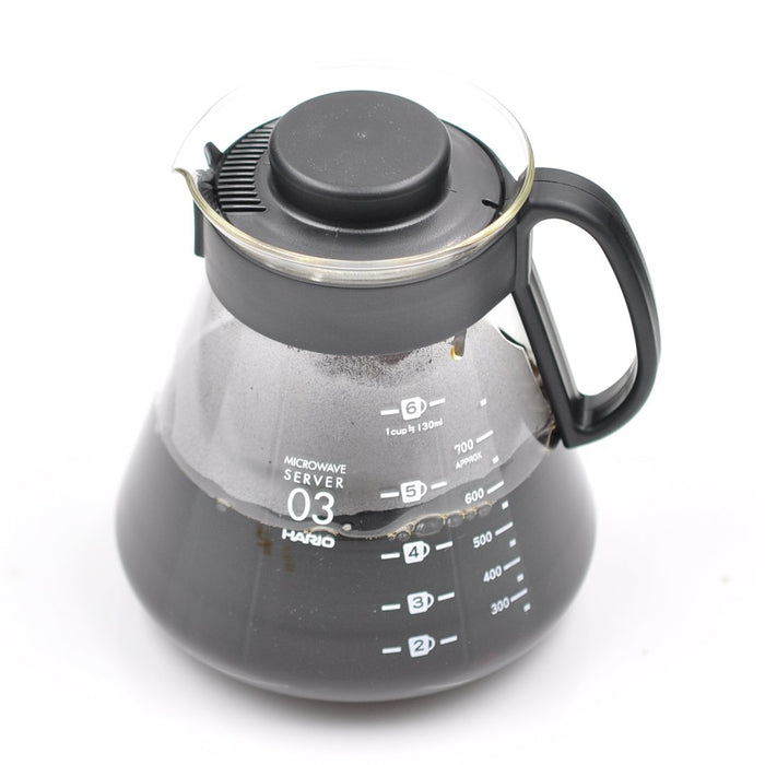 Hario V60 系列伺服器 800 毫升黑色 - 正宗日本工藝