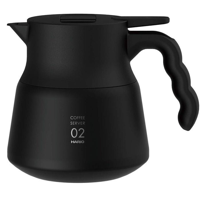 Hario V60 Stainless Steel Server 600ml - 600 Storage Capacity - Black