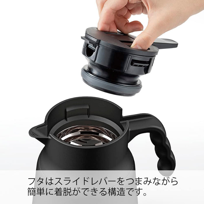 Hario V60 不锈钢服务器 600 毫升 - 600 存储容量 - 黑色