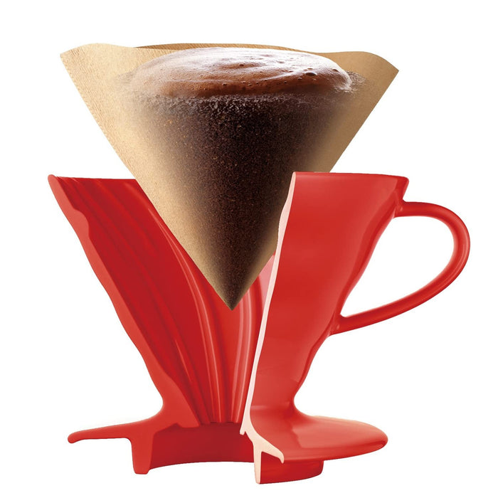 Hario V60 Ceramic Dripper 01 Red 1-2 Cups VDCR-01-R