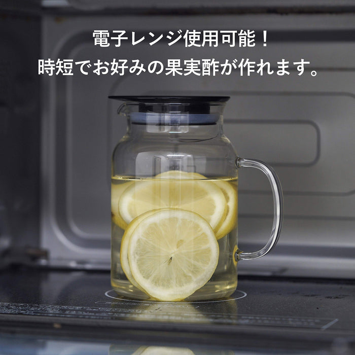 Hario 1000ml 黑醋储存容器 - 日本制造